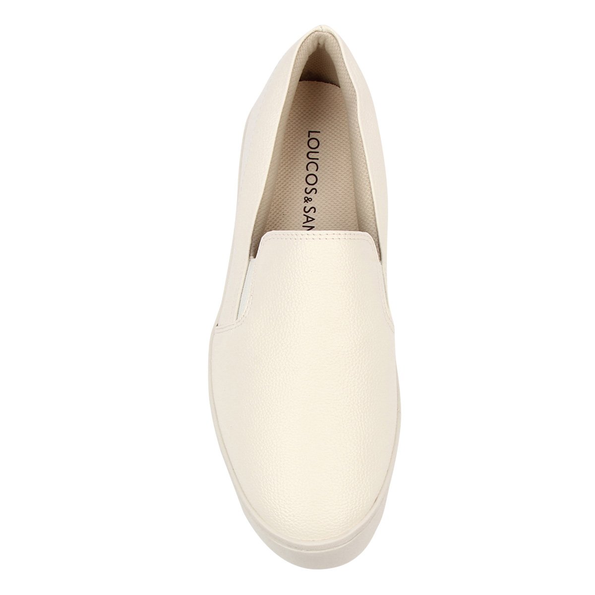 Slip On Loucos \u0026 Santos Caixa Alta Feminino - Branco | Zattini